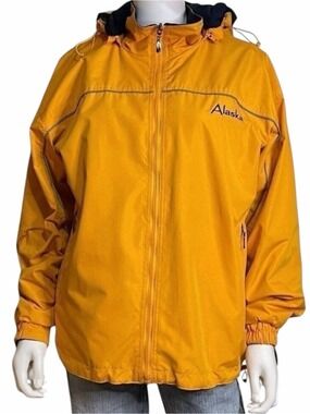 Cheneral Sailing Boating Hiking Hooded Reversible Rain Jacket Men's Small
